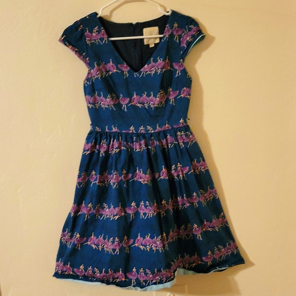 Modcloth ballet print dress